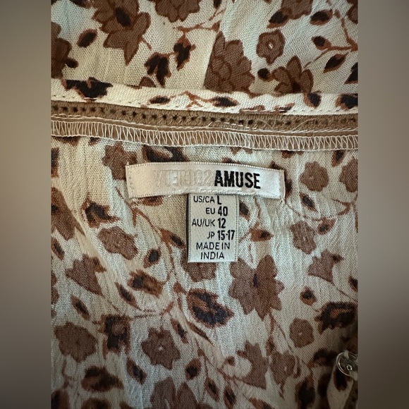 Amuse Society- Floral Print Sleeveless Romper (Size L) - Picture 8 of 13